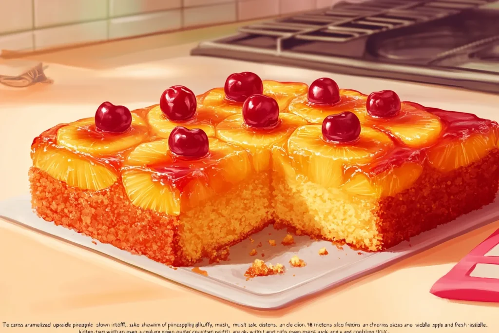 Why is my pineapple upside-down cake soggy

