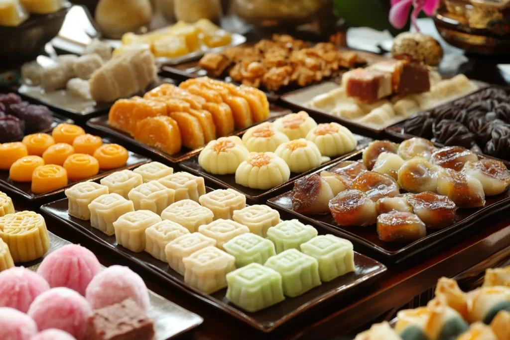 What are common Chinese desserts