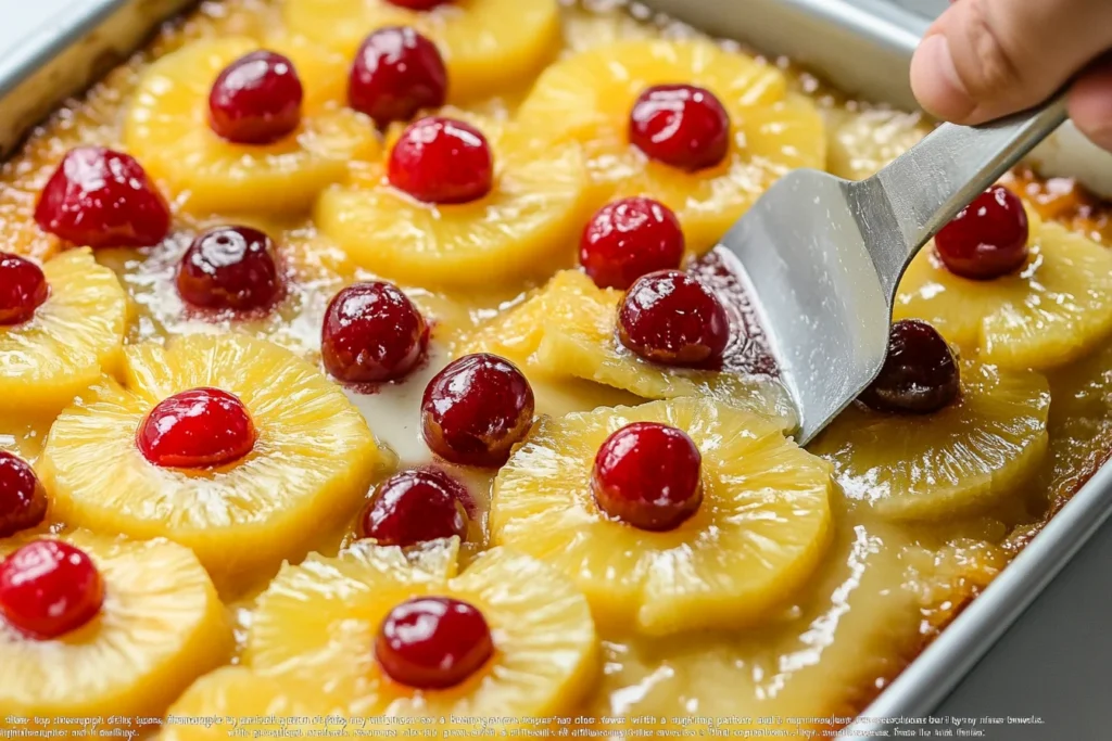 Why is my pineapple upside-down cake soggy?