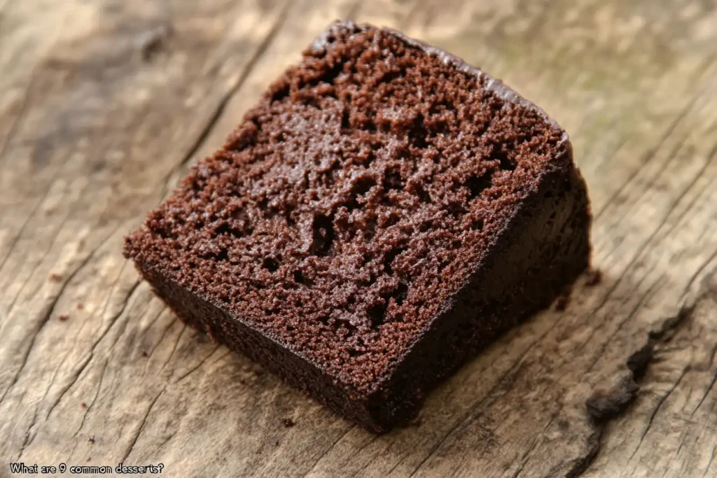 Chocolate cake as a common dessert