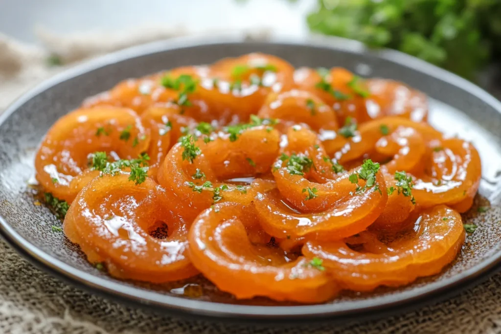 Traditional jalebi close-up