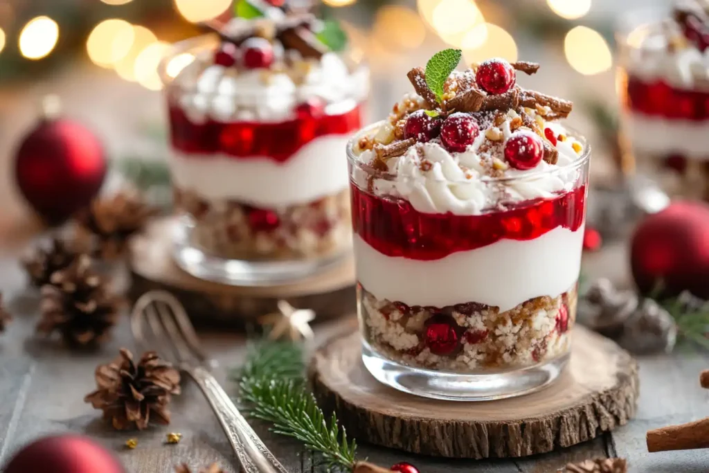 Creative fusion Christmas desserts